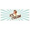 Signmission Ice Cream 3 Banner Heavy Duty 13 Oz Vinyl with Grommets Single Sided B-96 Ice Cream 3 - alternate 1